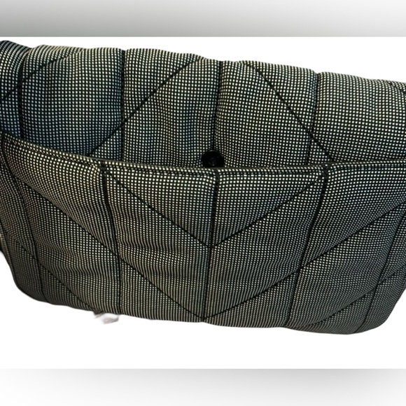 Karl Lagerfeld Paris NWT Black Voyage Neoprene Logo Crossbody Messenger  (P032) - Picture 5 of 11